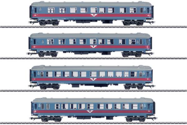 Märklin 43789 4dílná sada osobních vozů SJ