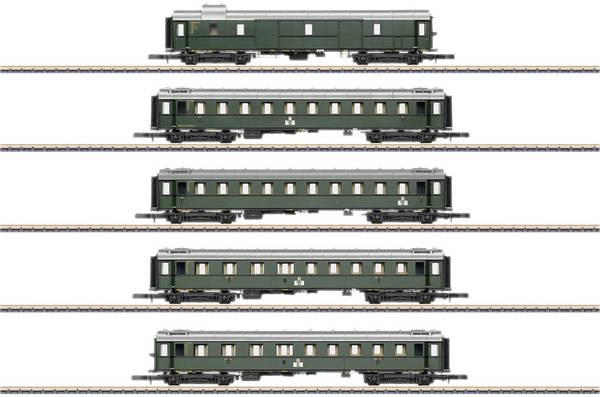 Märklin 87620 Sada 5 kusů vozů rychlíkových vozů typu z 1928 až 1930 dB