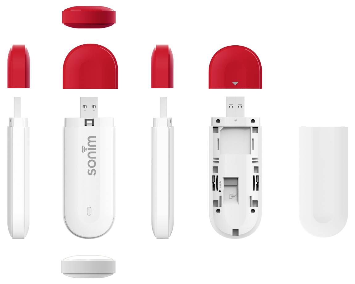 Sonim W100 LTE modem až 16 přístrojů 150 MBit/s MIMO bílá, červená-4