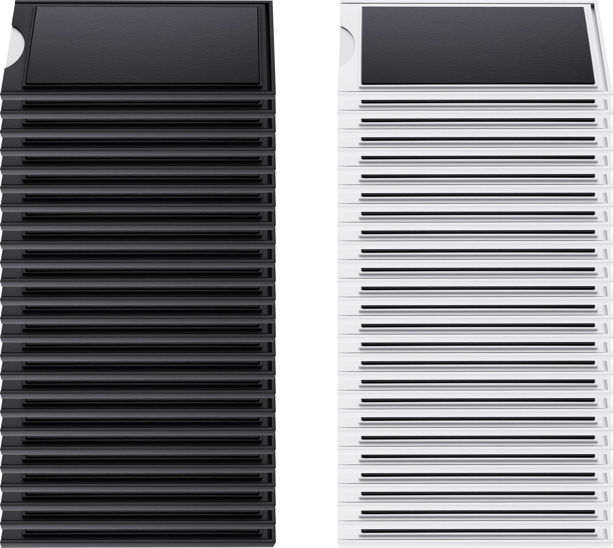 Elevar magnetická taška na štítky SP-13503884 černá, bílá 100 mm x 40 mm 50 ks-0