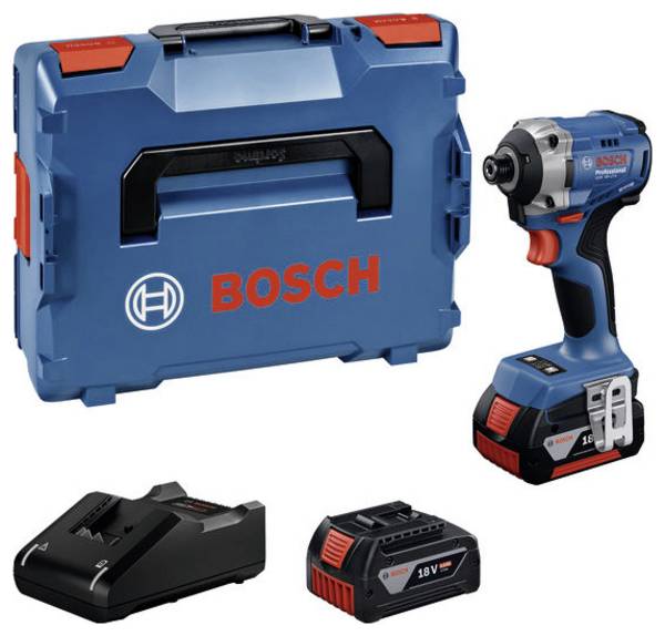 Bosch Professional GDR 18V-215, 06019N2002 aku rázový utahovák, 215 Nm, 18 V, 4.0 Ah, akumulátor