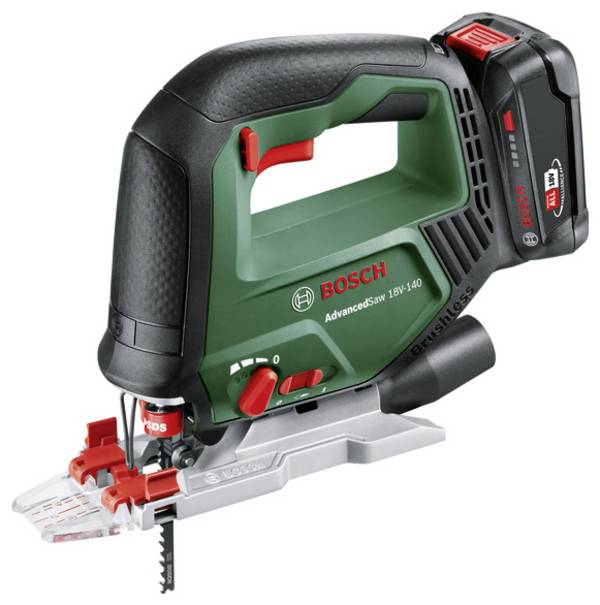 Bosch Home and Garden AdvancedSaw 18V-140 akumulátorová přímočará pila , akumulátor, 18.0 V, 2.0 Ah, 0603013003