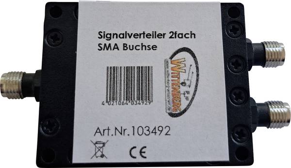 <br>  Wittenberg Antennen<br>  rozdělovač antény<br>  SMA zásuvka<br>  Signalverteiler 2 fach SMA Buchsen , Frequenz 800-2700 MHz<br>