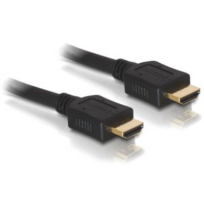 Dva černé HDMI kabely se zlatými konektory leží vedle sebe.