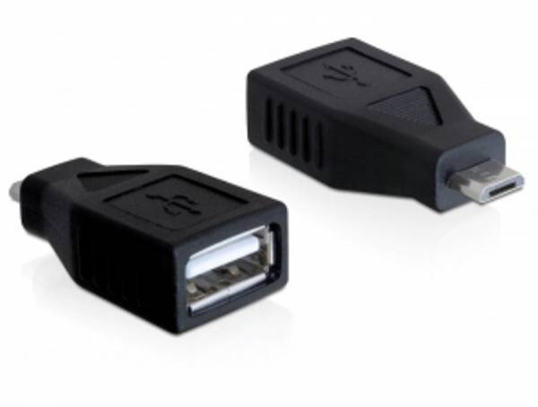 Delock USB 2.0 adaptér [1x micro USB 2.0 zástrčka B - 1x USB 2.0 zásuvka A] 65296 0 mm
