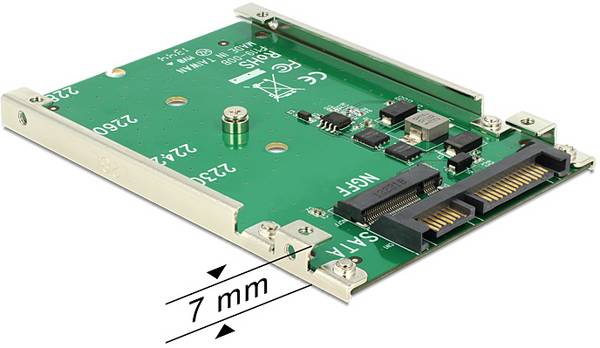 Delock 62544 adaptér rozhraní [1x SATA - 1x M2, mSATA]