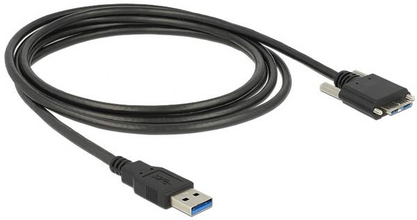 Delock USB kabel USB-A zástrčka, USB Micro-B zástrčka 3.00 m černá 83599