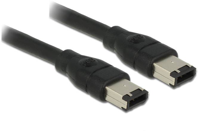 Delock Firewire kabel [1x firewire (400) zástrčka 6pólová - 1x firewire (400) zástrčka 6pólová] 0.5 m černá-0