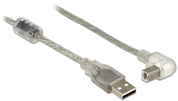 Delock USB kabel  USB 2.0 USB-A zástrčka, USB-B zástrčka 2.00 m šedá  84814