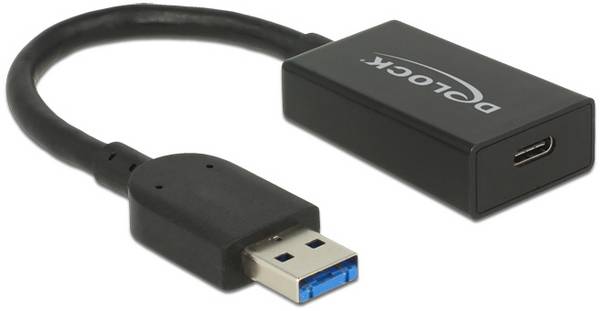 Delock USB kabel  USB 3.2 Gen2 USB-A zástrčka, USB-C ® zásuvka 0.15 m černá  65698