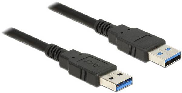 Delock USB kabel USB 3.2 Gen1 USB-A zástrčka, USB-A zástrčka 1.50 m černá 85061