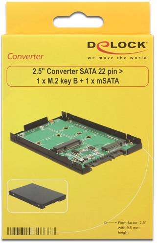 Delock 62866 adaptér rozhraní [1x SATA - 1x M2, mSATA]-7