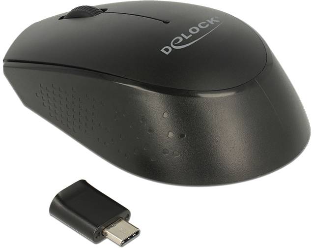 Delock 12526 optická myš, přenos USB, 2 tlačítko, 1000 dpi, černá-0