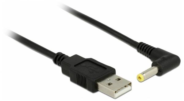 Delock PC, notebook kabel [1x Dutá DC zástrčka - 1x USB-A konektor] 1.5 m vícebarevná