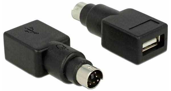 Delock mechanika, USB adaptér [1x PS/2 zástrčka - 1x USB-A zásuvka] 65898 0 mm