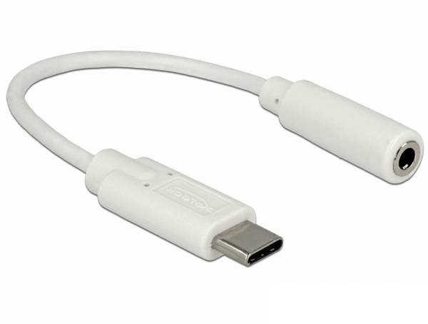 Delock USB 2.0 adaptér [1x USB-C® zástrčka - 1x jack zástrčka 3,5 mm] 65913 0.14 m