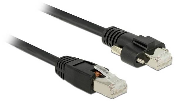 Delock 85670 RJ45 síťové kabely, propojovací kabely CAT 6 S/FTP 5.00 m černá 1 ks