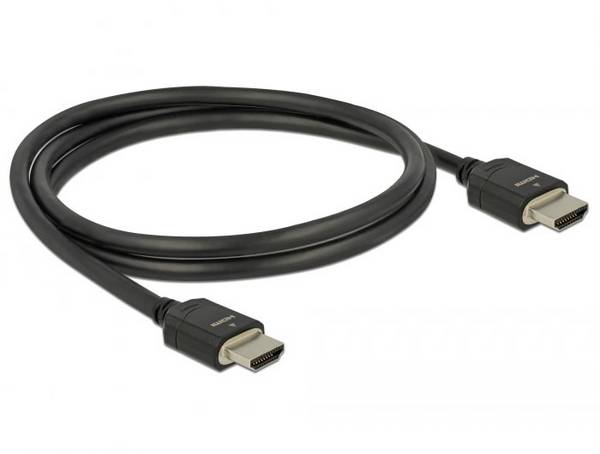Delock HDMI kabel Zástrčka HDMI-A 1 m černá 85293 třížilový stíněný, pozlacené kontakty, 8K UHD HDMI kabel