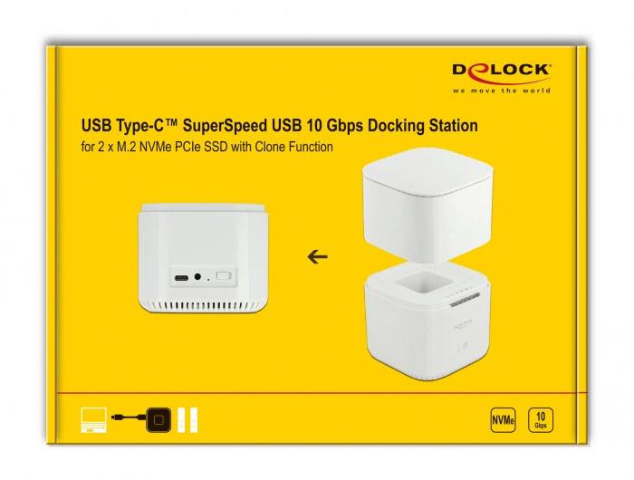Delock 63331 USB-C®, DC zásuvka 3,5 mm dokovací stanice pro pevný disk-6