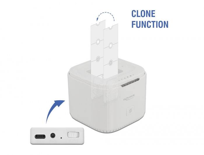Delock 63331 USB-C®, DC zásuvka 3,5 mm dokovací stanice pro pevný disk-8