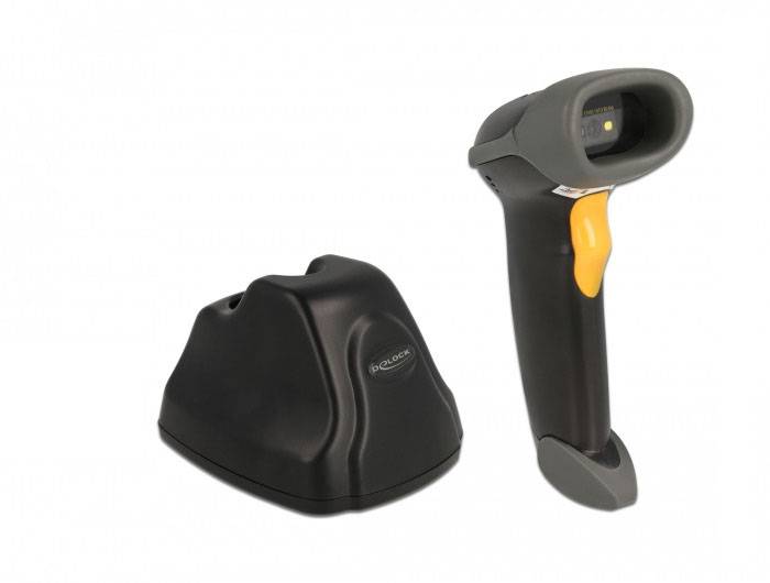 Delock 90518 skener čárových kódů bezdrátové 1D, 2D Imager černá ruční USB-2