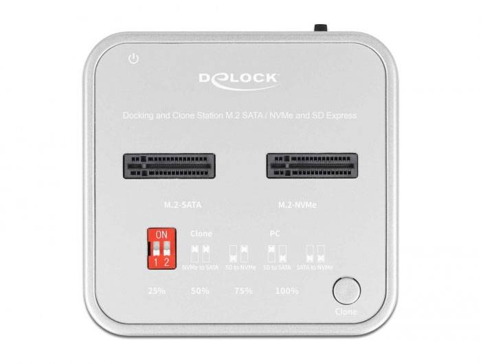 Delock 64138 USB-C®, ExpressCard dokovací stanice pro pevný disk s USB hubem-2