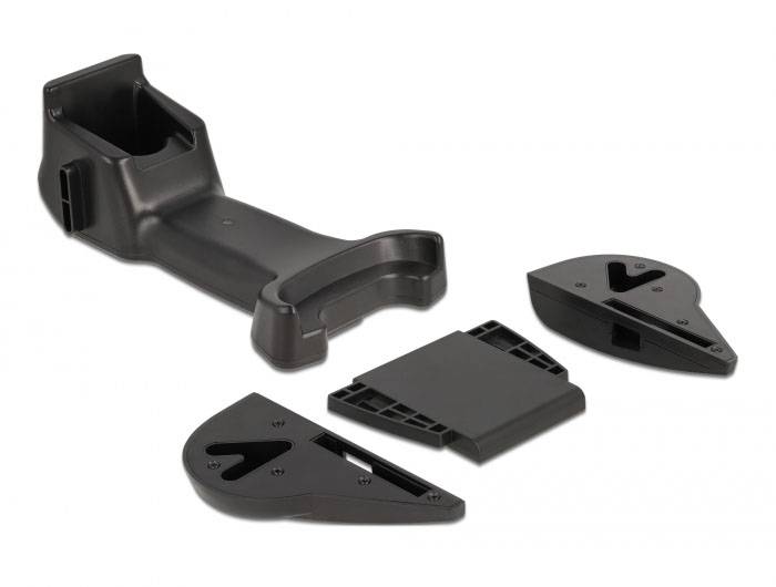 Delock 90556 skener 2D čárového kódu Bluetooth, kabelové 1D, 2D LED černá, oranžová ruční skener vč. stojánku-5