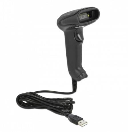 Delock 90557 skener 2D čárového kódu kabelové 1D, 2D LED černá ruční-1