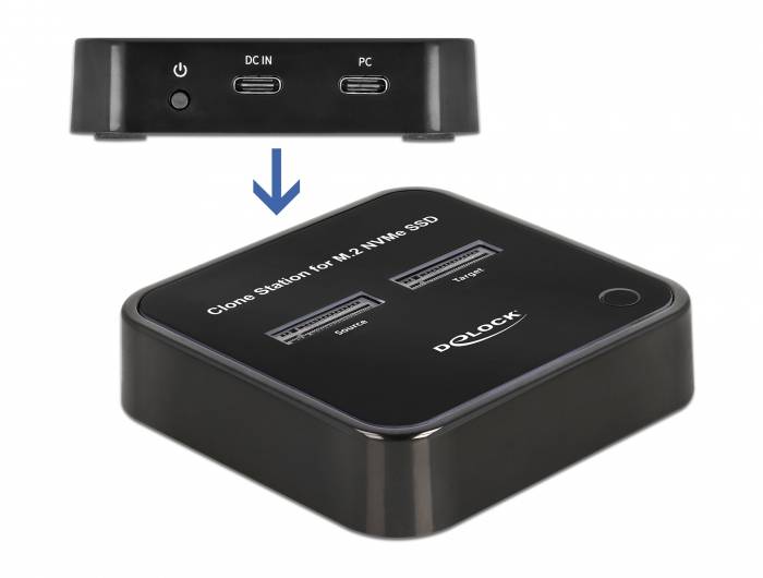 Delock 64177 USB-C® dokovací stanice pro pevný disk s funkcí klonování-4