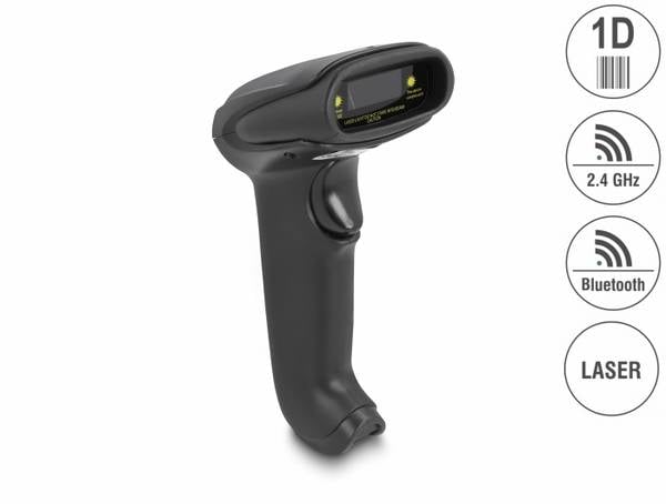 Delock 90564 skener čárového kódu Bluetooth 1D Laser černá ruční
