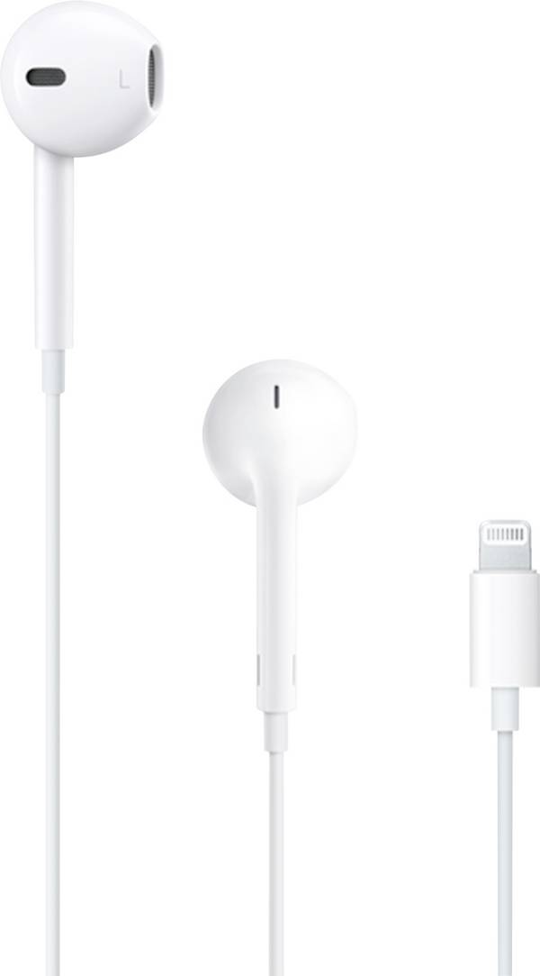 Apple EarPods poškozený/chybějící  obal EarPods kabelová  bílá  Dálkový ovladač, regulace hlasitosti, odolné vůči potu, voděodolná