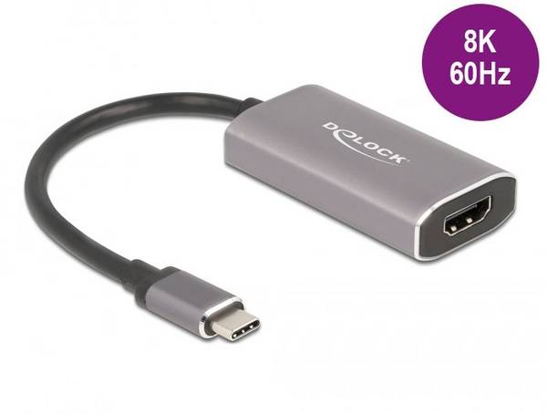 Delock USB 2.0 adaptér [1x USB-C® zástrčka - 1x HDMI zásuvka] 62632 0.2 m