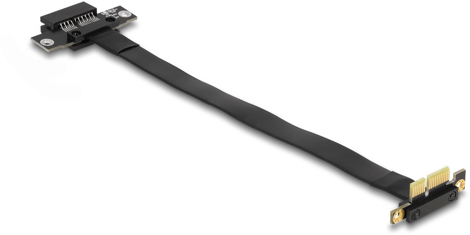 Delock PCIe riser kabel USB-C ® zástrčka 0.3 m černá 88023-2
