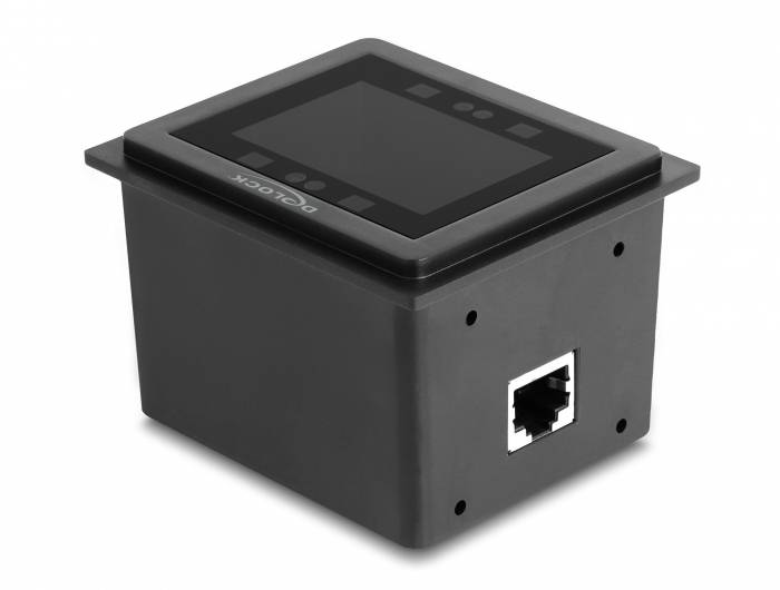 Delock 90600 skener 2D čárového kódu kabelové 2D, 1D LED černá vestavný-3