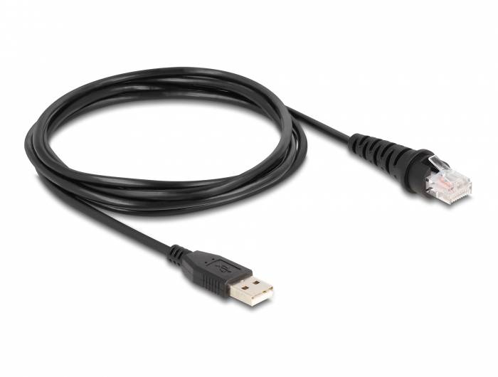 Delock 90600 skener 2D čárového kódu kabelové 2D, 1D LED černá vestavný-4