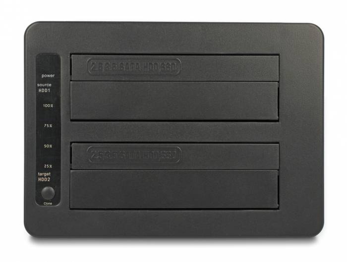 Delock 64183 SATA 6 Gb/s, SD, DC zásuvka 3,5 mm, USB B, USB-A dokovací stanice pro pevný disk s čtečkou karet-4