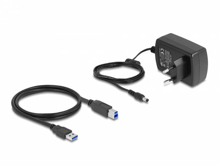 Delock 64183 SATA 6 Gb/s, SD, DC zásuvka 3,5 mm, USB B, USB-A dokovací stanice pro pevný disk s čtečkou karet-5