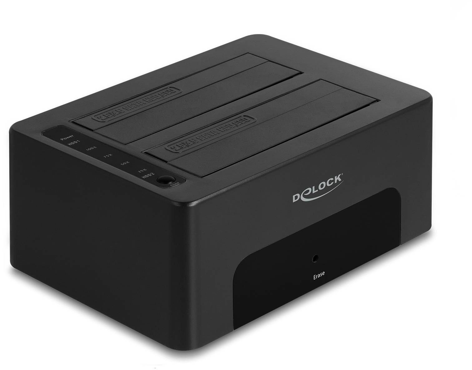 Delock 64187 USB B, SATA 6 Gb/s, DC zásuvka 3,5 mm dokovací stanice pro pevný disk s funkcí klonování, s funkcí mazání-0