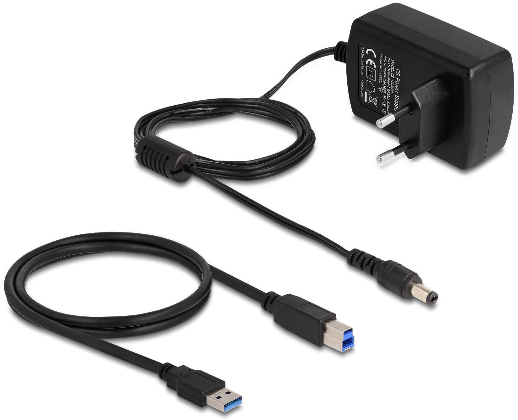 Delock 64187 USB B, SATA 6 Gb/s, DC zásuvka 3,5 mm dokovací stanice pro pevný disk s funkcí klonování, s funkcí mazání-4