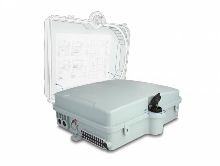 Delock 87903 zásuvka pro optické kabely šedá 1 ks-0
