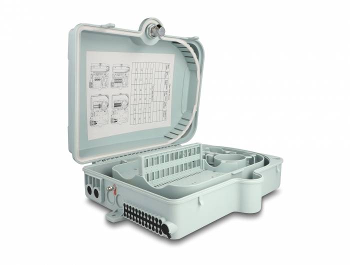 Delock 87903 zásuvka pro optické kabely šedá 1 ks-4