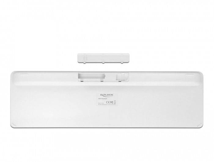 Delock 12014 bezdrátový klávesnice německá, QWERTZ bílá USB konektor-5