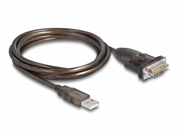 Delock USB 2.0 adaptér [1x USB 2.0 zástrčka A - 1x sériový (9 pinů)] 62645 1.5 m pozlacené kontakty