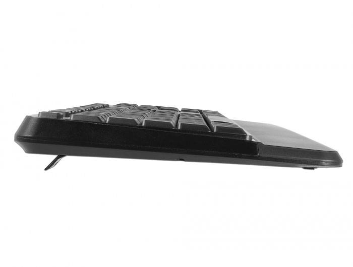 Delock 12674 Bluetooth® sada klávesnice a myše tlačítka myši, s číselnou klávesnicí německá, QWERTZ černá-2