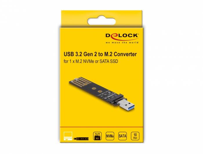 Delock 64197 adaptér rozhraní [1x M2, SATA - 1x USB 3.2 Gen 2]-4