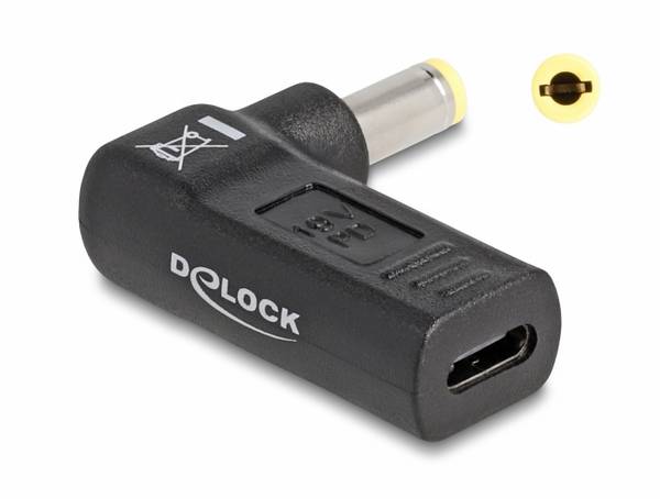 Delock USB 2.0 adaptér [1x DC zástrčka 5.5 mm - 1x USB-C® zásuvka] 60011