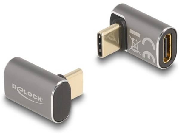 Delock USB 2.0 adaptér [1x USB-C® zástrčka - 1x USB-C® zásuvka] 60054 0 mm Kov