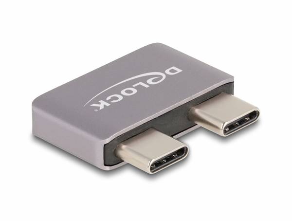 Delock USB 2.0 adaptér [2x USB-C® zástrčka - 2x USB-C® zásuvka] 60055