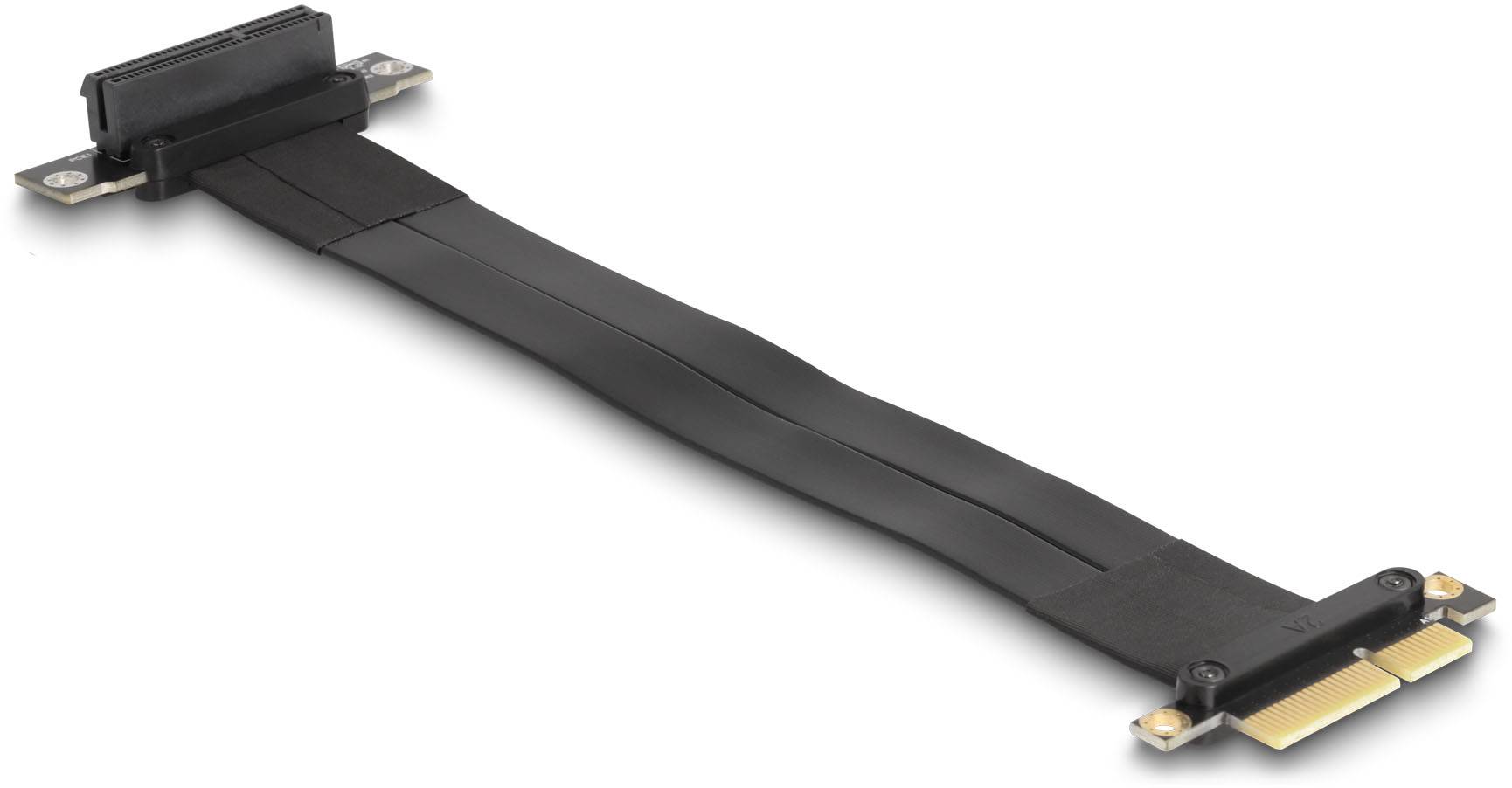 Delock PCIe riser kabel USB-C ® zástrčka 0.3 m černá 88025-2