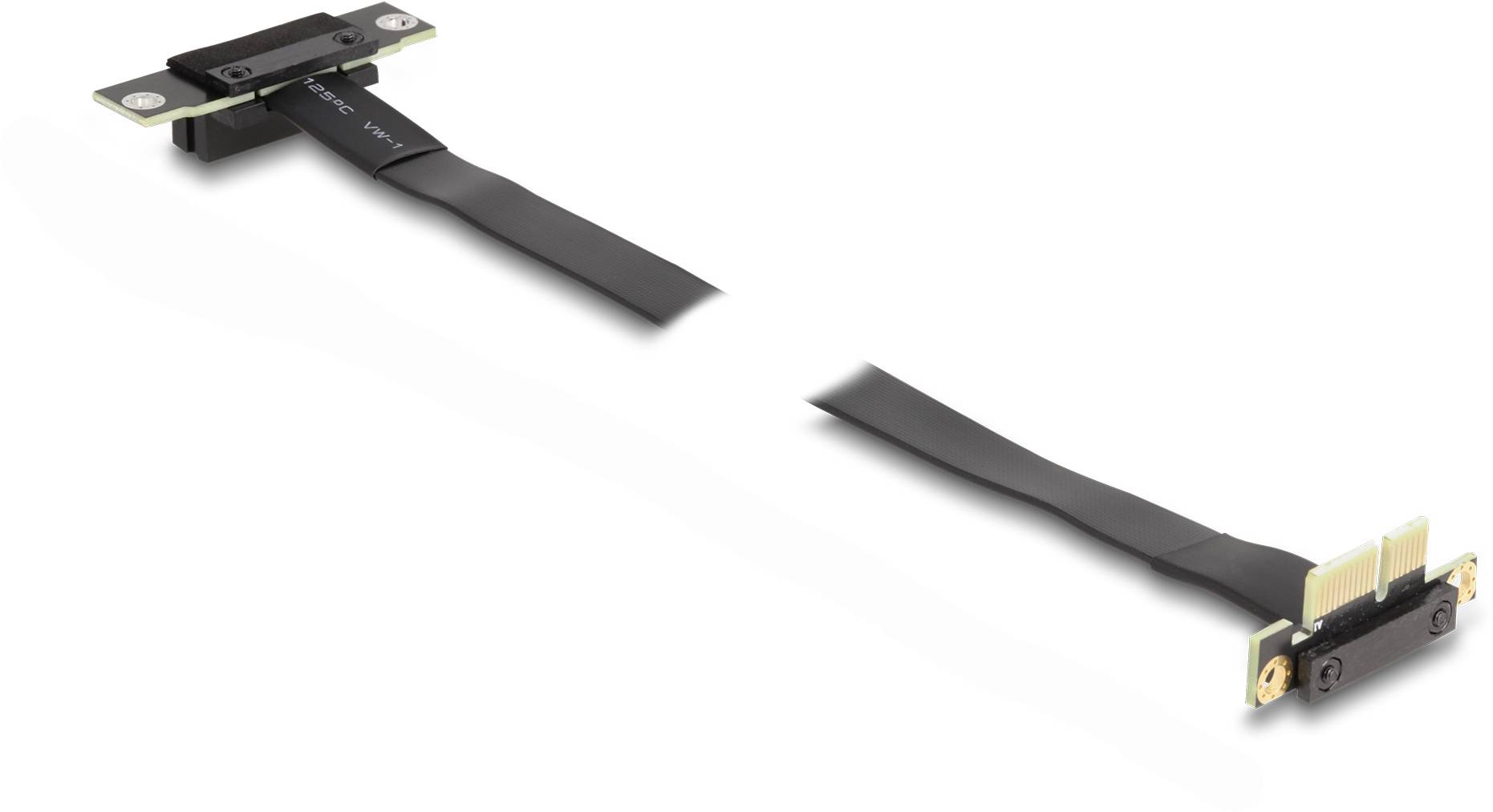 Delock PCIe riser kabel USB-C ® zástrčka 0.6 m černá 88043-2